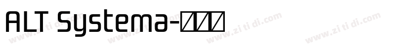 ALT Systema字体转换